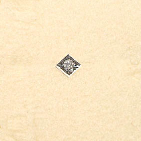 Gouden neuspiercing met diamant (bi color) Gouden neuspiercing met diamant (bi color)