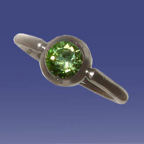 Tepelpiercing - ringetje gekleurde kristal Tepelpiercing - ringetje gekleurde kristal