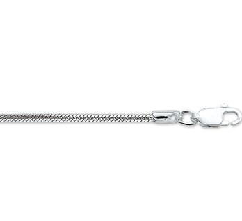 Echt zilver slangencollier 50 cm extra stevig Echt zilver slangencollier 50 cm extra stevig