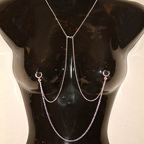 Bodyketting + tepelketting voor piercing Bodyketting + tepelketting voor piercing