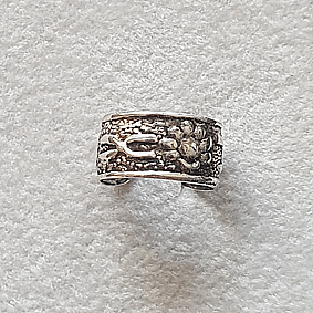 Oorklem bloem fantasie (echt zilver) Oorklem bloem fantasie (echt zilver)